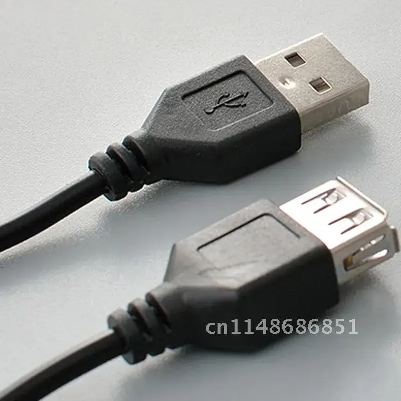 สายต่อขยาย USB ความเร็วสูงสาย2.0 USB ตัวผู้ไปยังตัวเมีย1เมตรสายเคเบิลเชื่อมต่อข้อมูล USB 2.0สายต่อไฟ