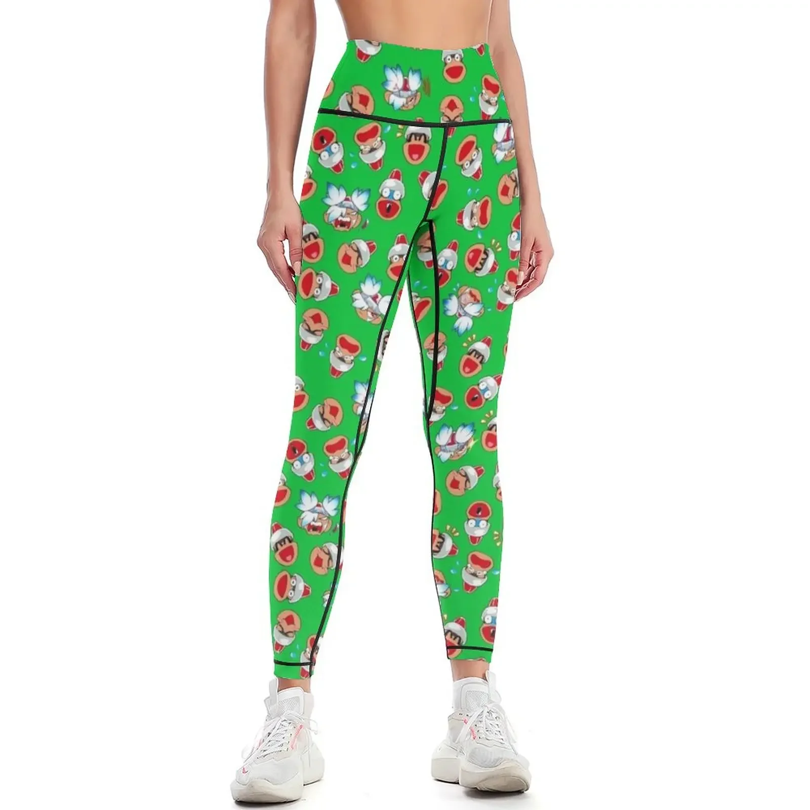 

Liberate the Apes pattern in Green Leggings Pants sport gym clothing fitness set gym for physical Womens Leggings