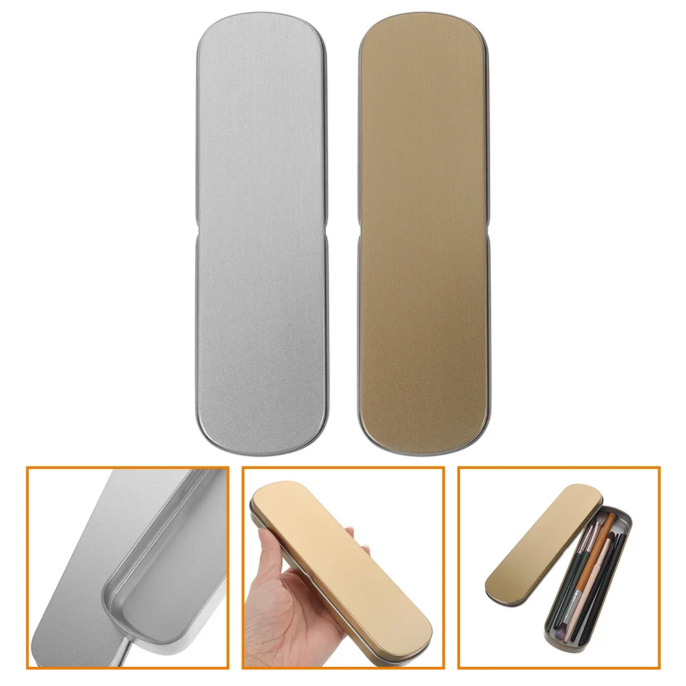 

Metal Stationery Box Pencil Holder Boxes Storage Case Organizer Special Can for Desk Holders