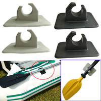 2pcs PVC Inflatable Boat Paddle Clips Oar Rowing Pole Paddle Clips Holder Mount Patch for Rowing Boat Dinghy Kayaks Accessories