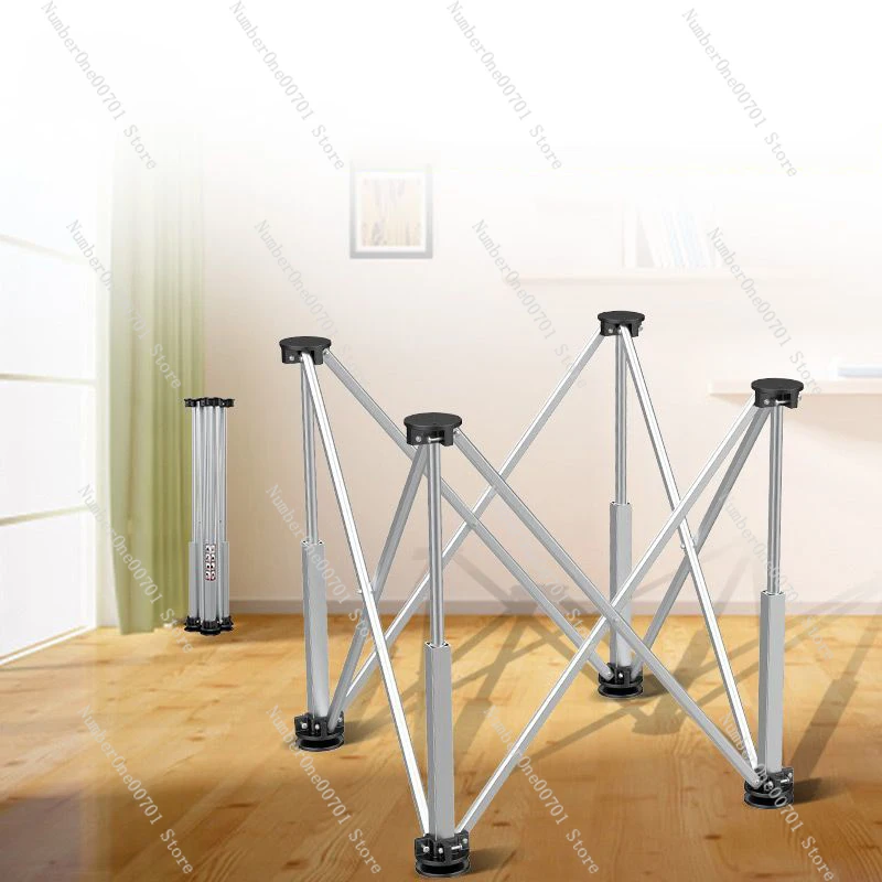 Wooden Table with  Spider Leg ，and Retractable，Workbench Retractable Console