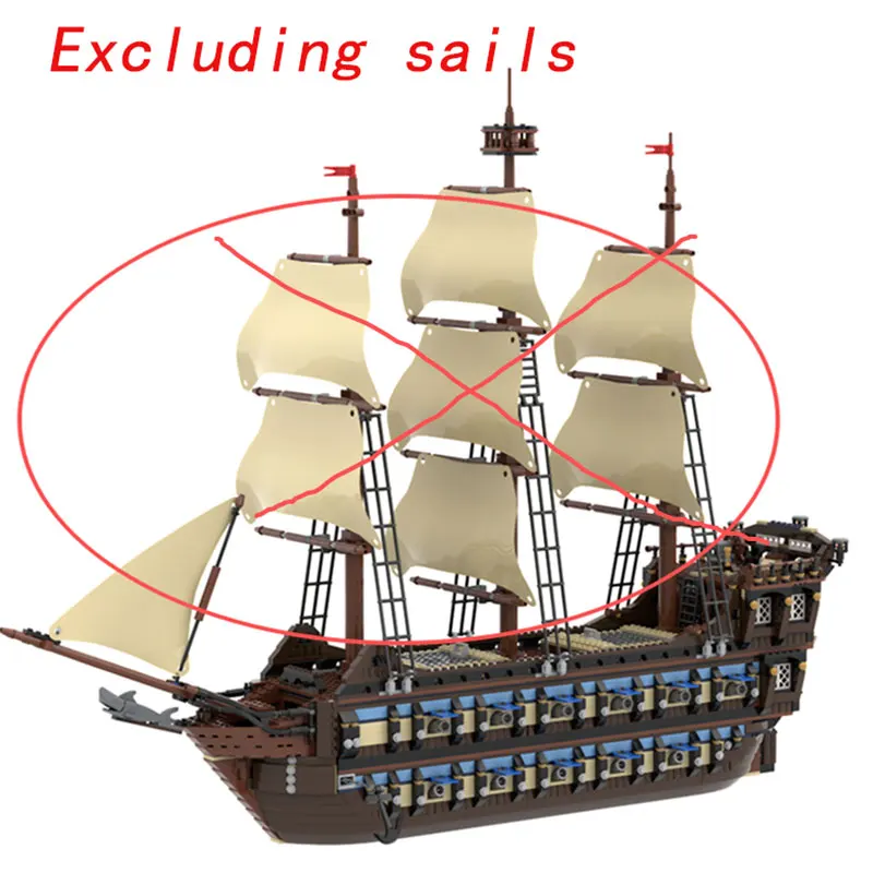 

Spot MOC-1122pcs ship does not include sail DIY small particle assembly building block puzzle toy model gift set ornaments