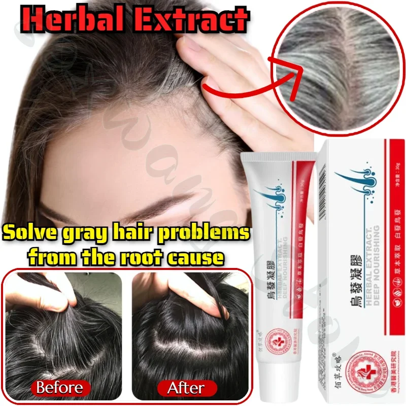 

Herbal Extract Gel Specializes in White Hair, Promotes Hair Growth Without Dyeing, and Repairs Scalp To Make It Naturally Black