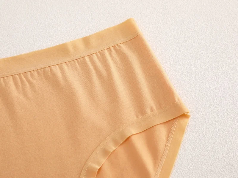 FINETOO 3Pcs/Set Seamless Cotton Panties Women Solid Color High Rise Elastic Briefs Female Soft Comfortable Breathable Underwear