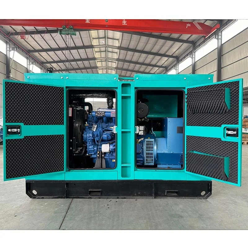 50kw サイレントディーゼル発電機濰坊シリーズ R4108ZD エンジン 100% 銅オルタネーター 50/60HZ 三相