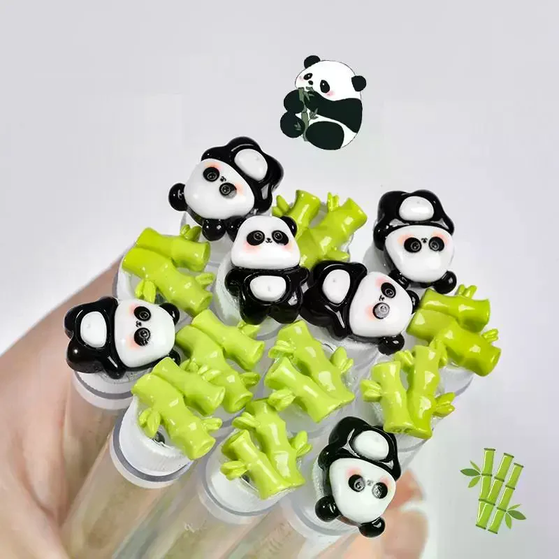 1/10 Pcs Lash Brush Eyelash Brushes For Eyelash Extensions Spoolies Cleaning Mascara Wands Tube Panda Bamboo Tube Mascara