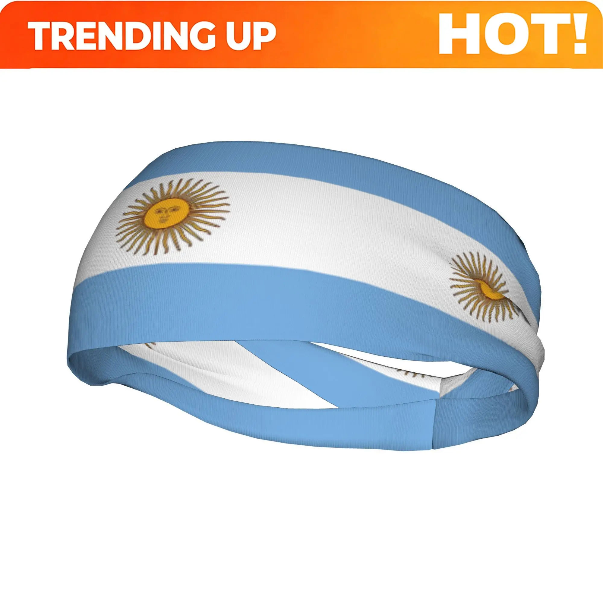 Arentina Fla Ifts Stickers Roductsyoga Fitness Running Fashion Sports Headband Moisture Wet Unisex Sports Hair Additions