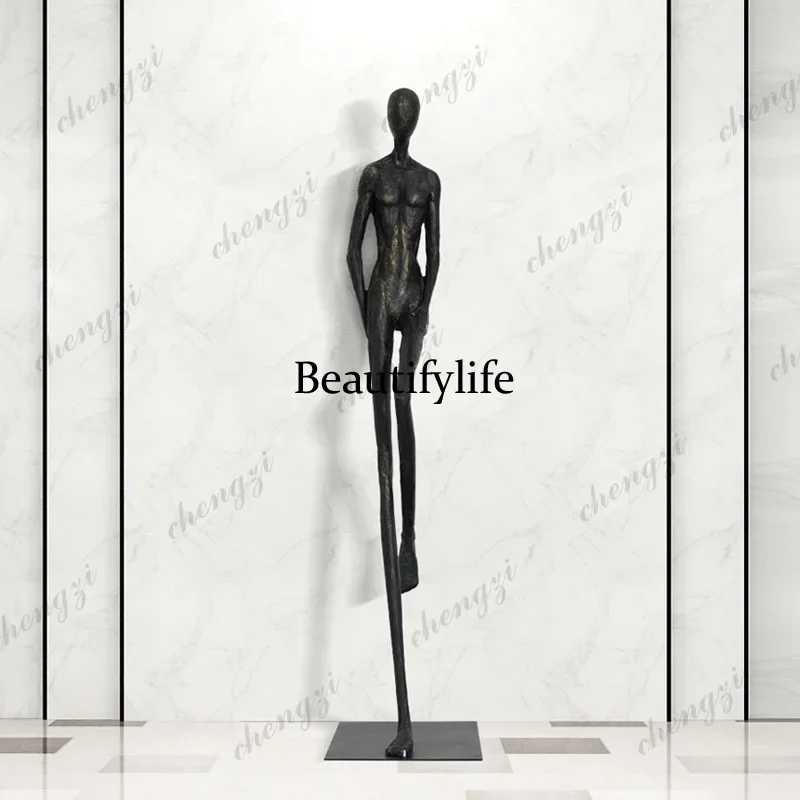 03 Backrest Man Ornament Exhibition Hall Creative Abstract Humanoid Art Sculpture Figure Decoration Large Ornament