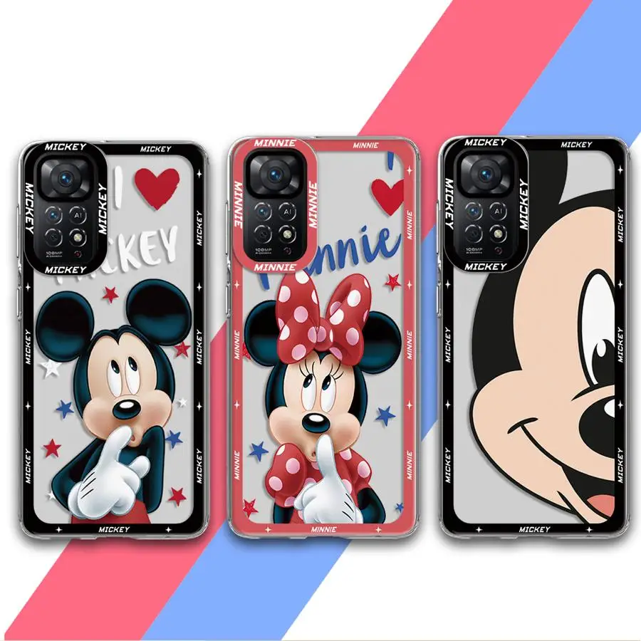 جراب هاتف ديزني ميني وميكي ، غطاء ناعم لـ Xiaomi Redmi Note 11 ، 13 Pro Plus ، 12 Pro ، 10Pro ، 11Pro ، 9S ، 10S ، 11S ، 12S ، 9Pro