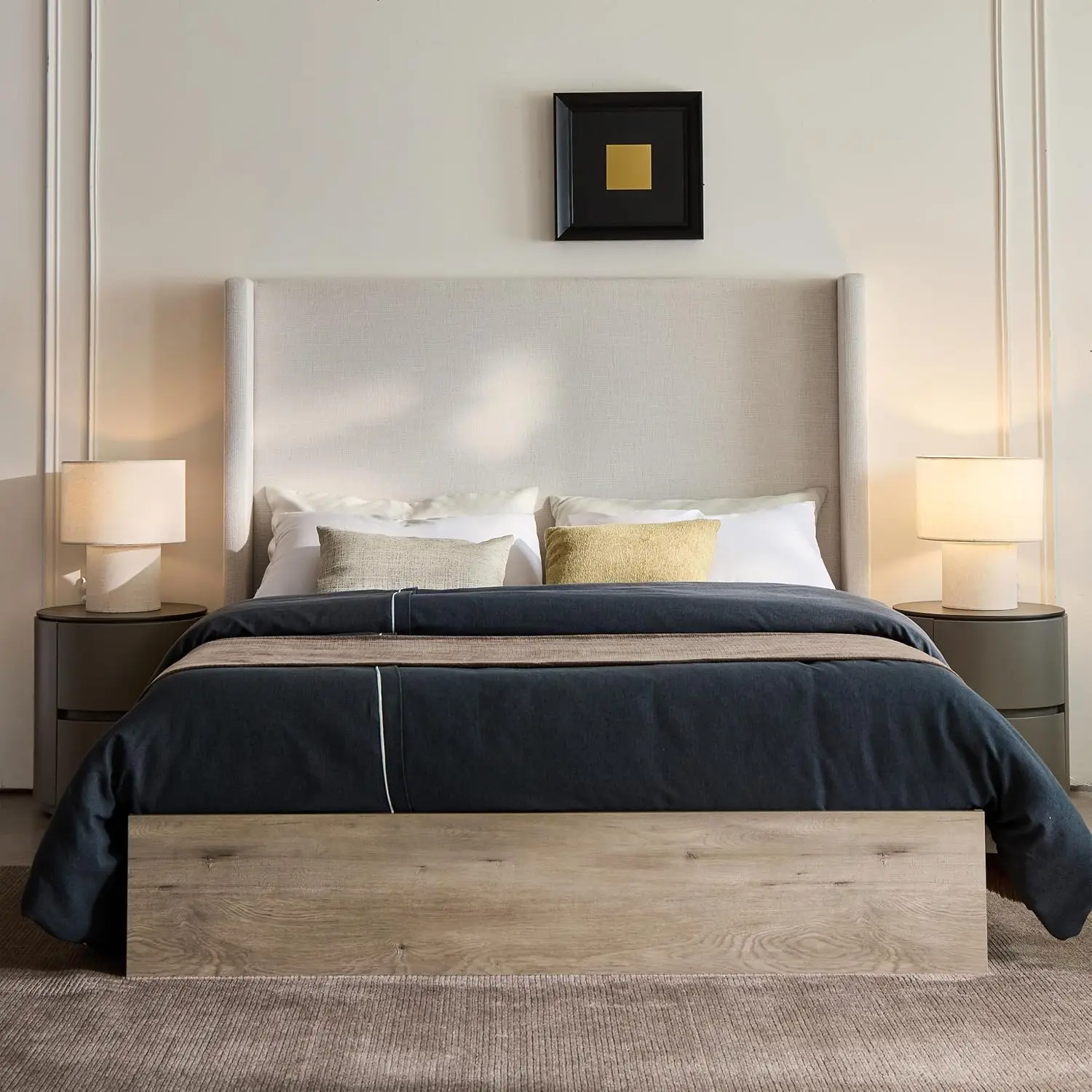 Wingback Queen Bed Frame, 54