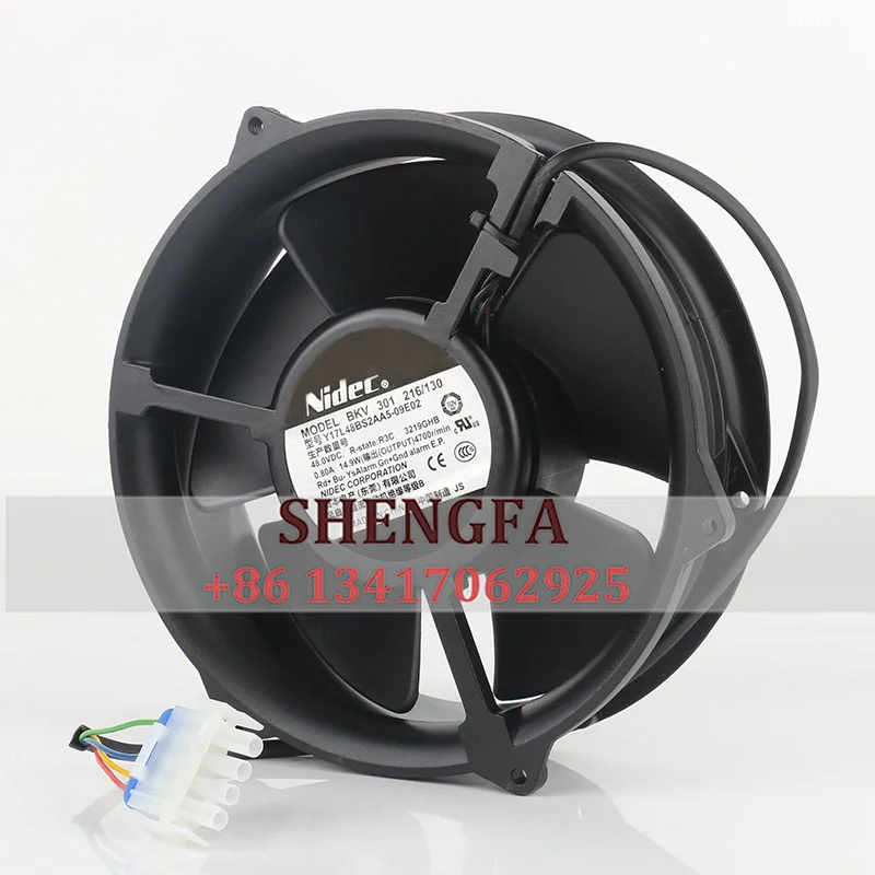 

NIDEC BKV 301 216/130 DC48V 0,80A Y17L48BS2AA5-09E02 17250 Алюминиевая рама Осевой расход Центробежная вентиляция