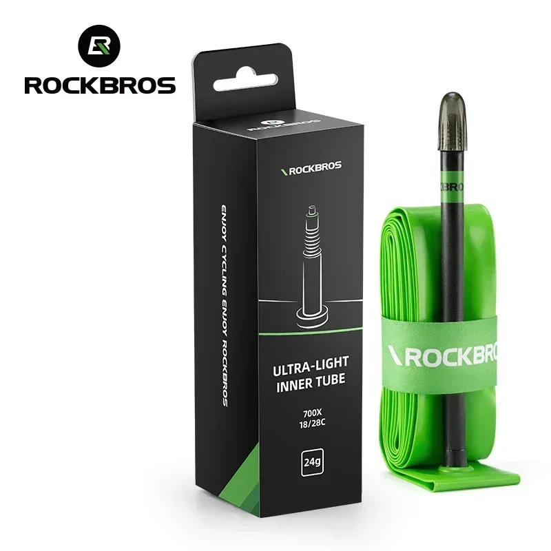

ROCKBROS Ultralight 24g Bike Inner Tube 700X18 25 28 MTB Road Bicycle TPU Material Tire Lightweight French Valve 65mm 85mm Tube