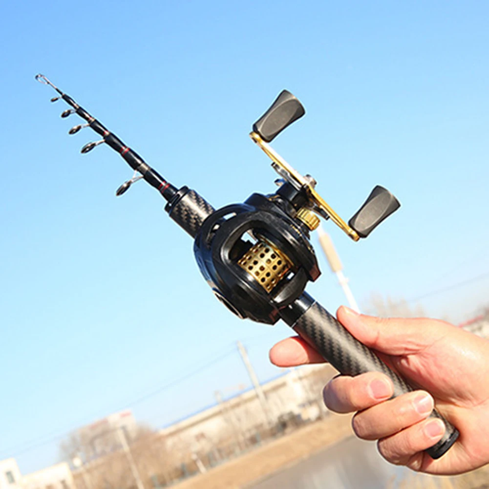 

Телескопическая компактная удочка для форели, окуня 35-36 см, портативная мини-складная удочка с коротким сечением, аксессуары для рыбалки