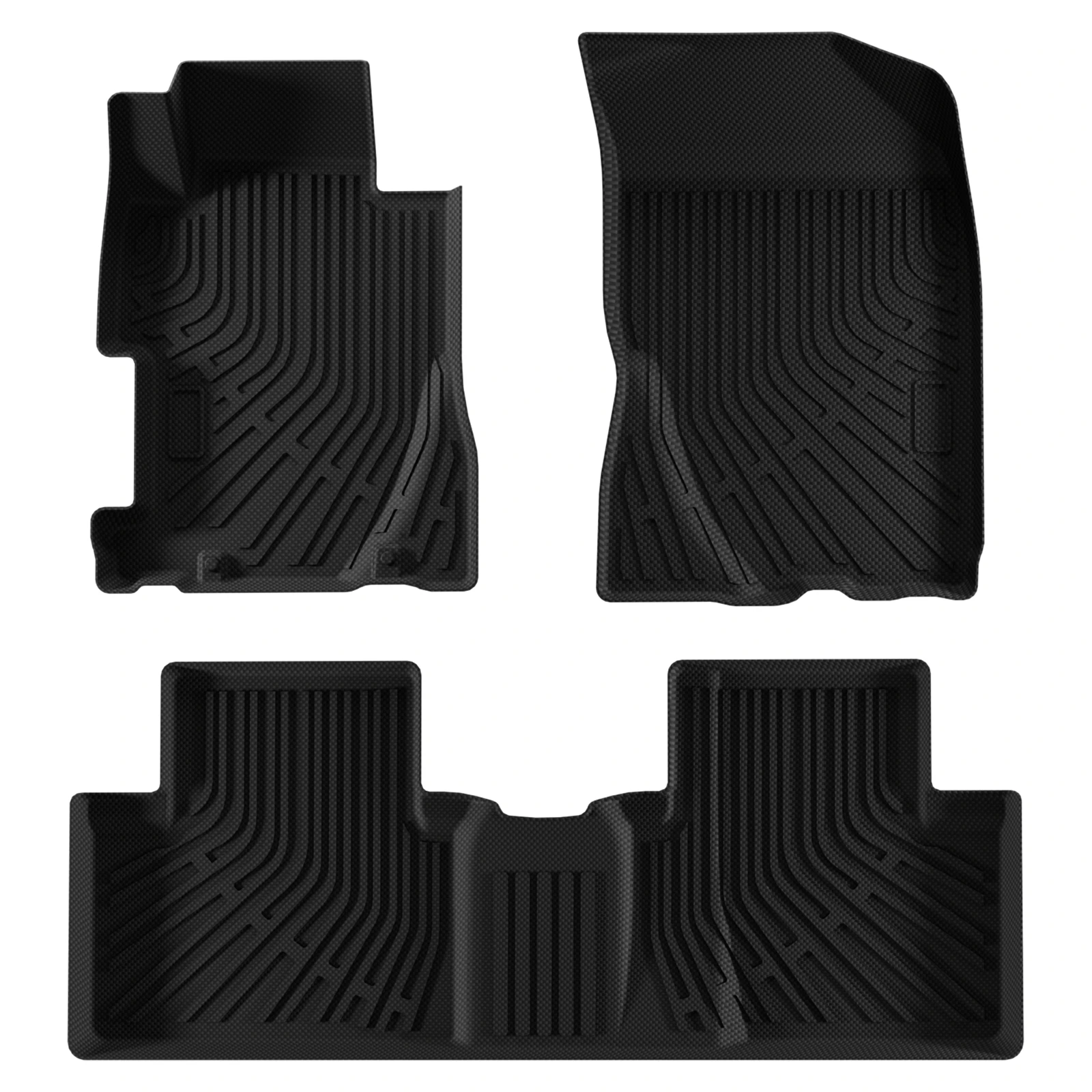 

3Pcs Car Floor Mats For Civic 2006-2011 All-Weather Automotive Floor Mats Waterproof Heavy Duty Car Mats Flexible Floor Liners
