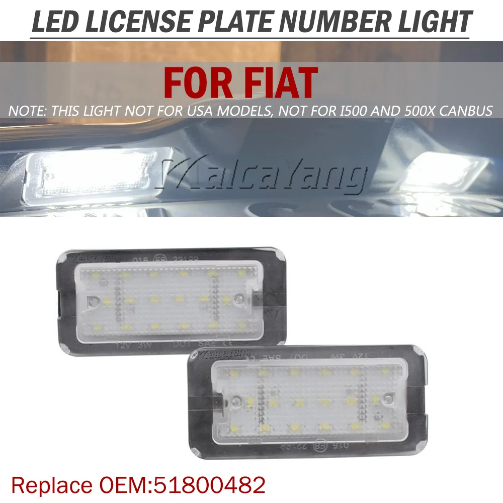 

2 шт. Canbus белый SMD светодиодный светильник номерного знака для Fiat Abarth500 500C2007 2008 2009 2010 2011 2012 2013 2014-2020 2027
