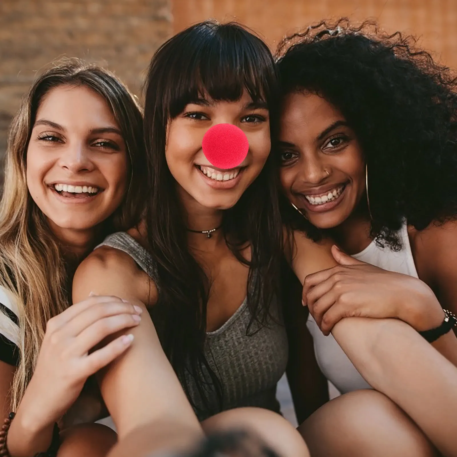 Halloween Party Decor 10 stks Rode Clown Neus Sponzen Fancy Dress Accessoire Kerst Carnaval Prop Kids Kostuum Make-up Tool Bag Filler