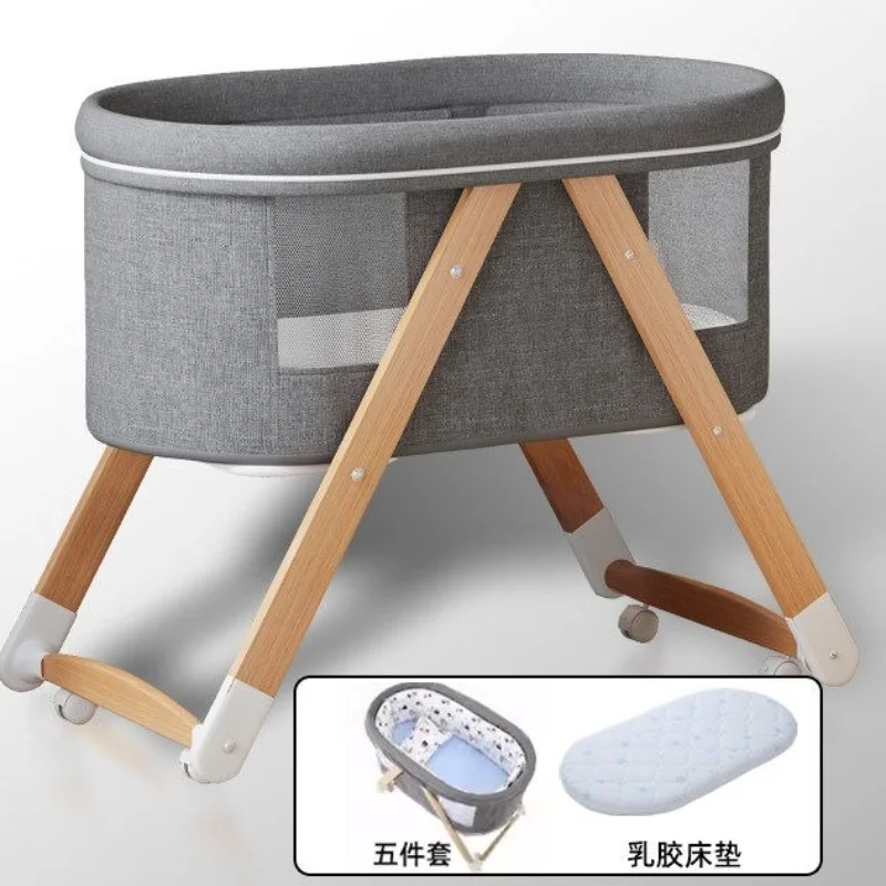 

Складная переносная кроватка-люлька для новорожденных, компактная, мобильная, с возможностью соединения, детская кроватка-гнездышко, колыбель, люлька-манеж