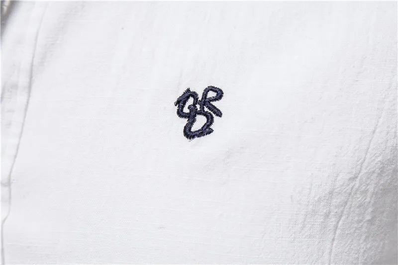 Camisa Social de Algodón AIOPESON para Hombres con Manga Larga de Alta Calidad en Color Sólido Estilo Casual para Primavera/Verano - details 13