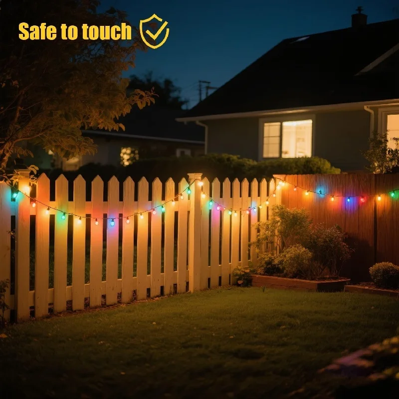 

Solar String Lights Crystal Ball Waterproof Outdoor with 8 Modes 50 LED for Patio Lawn Party Wedding Garden Decorations