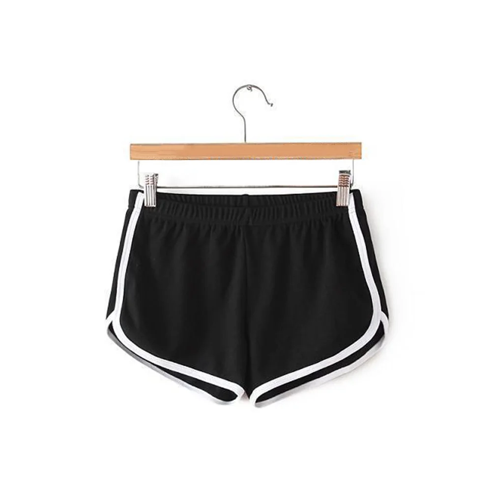 Women's Polyester Casual Shorts with Elastic Waist for Lounge Cycling Fitness Beach Vacation and Seasonal Holiday Wear
