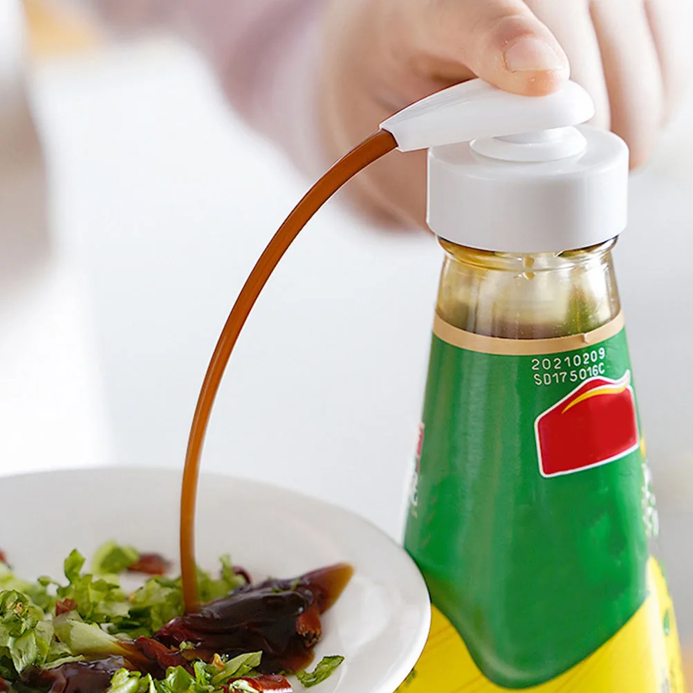 

10 Sets Oyster Sauce Squeezer Bottle Press Head Plastic Nozzle Pump Dispenser Pressure Replacement