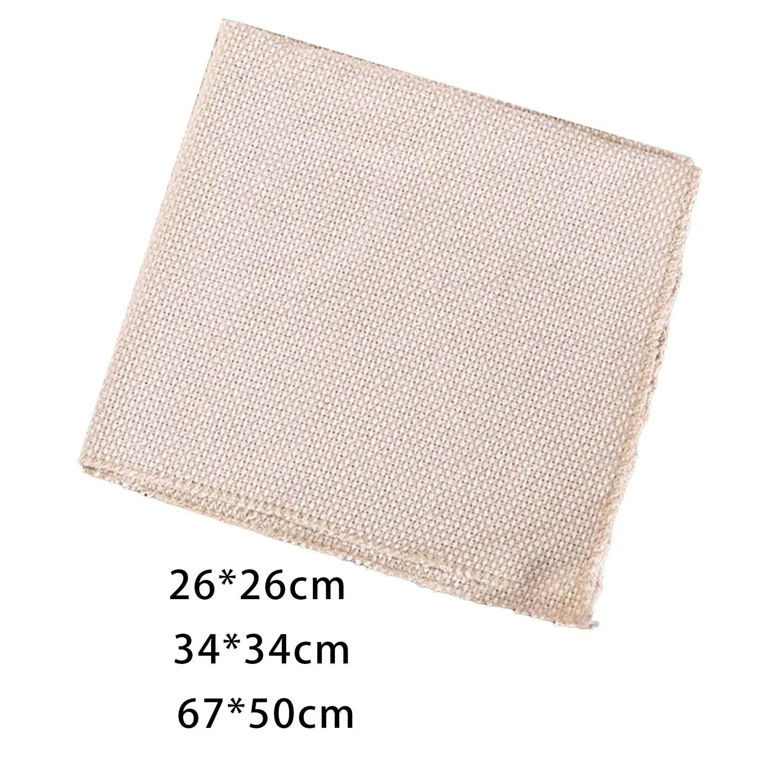 DIY Embroidery Knitting Monks Cloth Cross Stitch Punch Needle Needlework Fabric