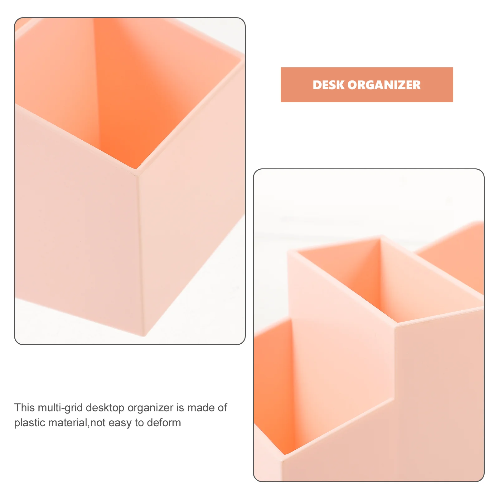 

Multi-Grid Cosmetics Storage Box Smooth Polishing Desktop Organizer For Makeup Brushes Pens Sundries Holder Table