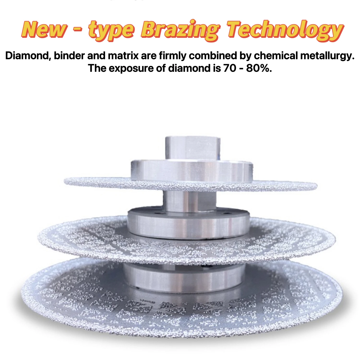 M14 Brazed Star - Pattern Cut & Grind Discs | Double - Sided Diamond, 2 - in - 1 Cutting & Grinding