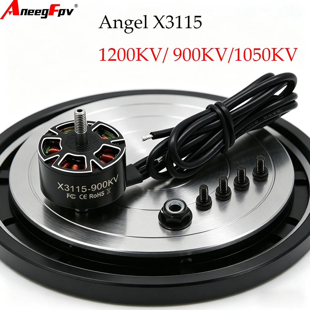 4pcs UAngel X3115 Brushless Motor Set 900KV/1050KV/1200KV for 6S FPV Freestyle Drones 9inch/10inch Long Range RC Aircraft