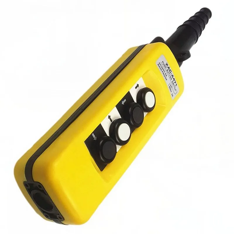 1PC XAC-A471 Rain Proof Travel Button Crane Control Switch Chain Hoist Lifting Controller Pendant 4 Buttons