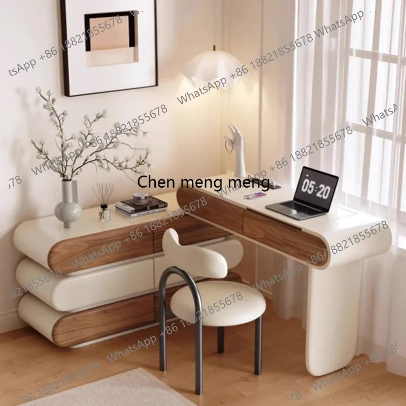 E136 Light Apartment Dressing Table Multifunctional Adjustable Minimalist Storage Dressing Table Drawers Fashion Kaptafel Access