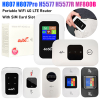 H5577 H807Pro Portable WiFi Router 150Mbps Wireless 4G LTE Wi-Fi Modem Outdoor Plug& Play Mobile Wi Fi Device With SIM Card Slot