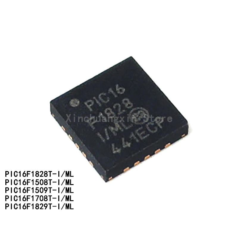 1PCS/Lot PIC16F1828-I/ML PIC16F1509 PIC16F1508 PIC16F1708 PIC16F1829T QFN20 8-bit MCU Microcontroller Processor Chip