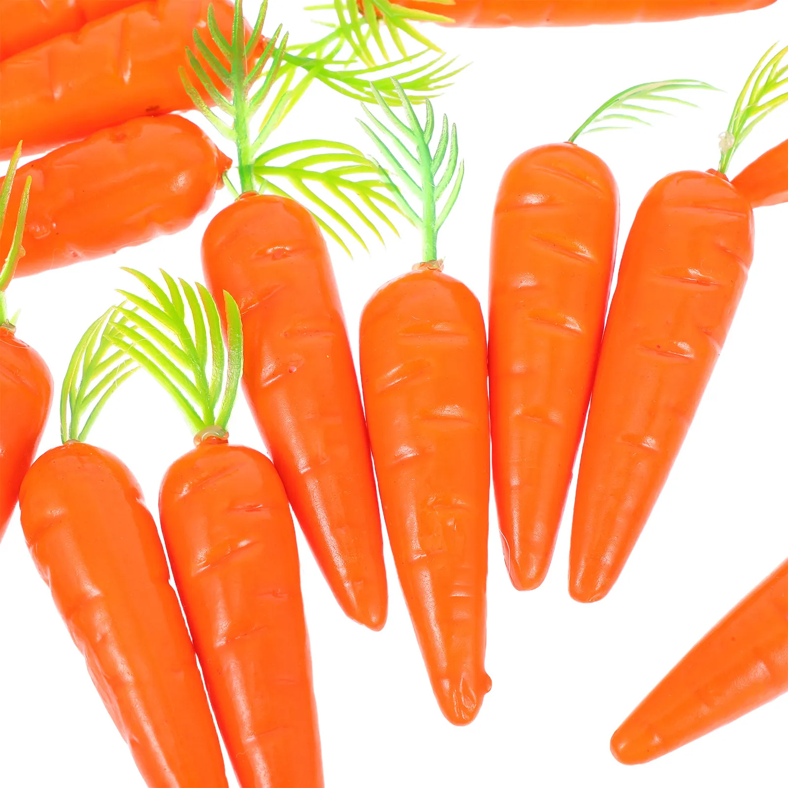 25Pcs Compact Foam Mini Carrots Artificial Vegetable Decor for Dollhouse Accessories Micro Landscape Tiny Faux Carrot Ornament