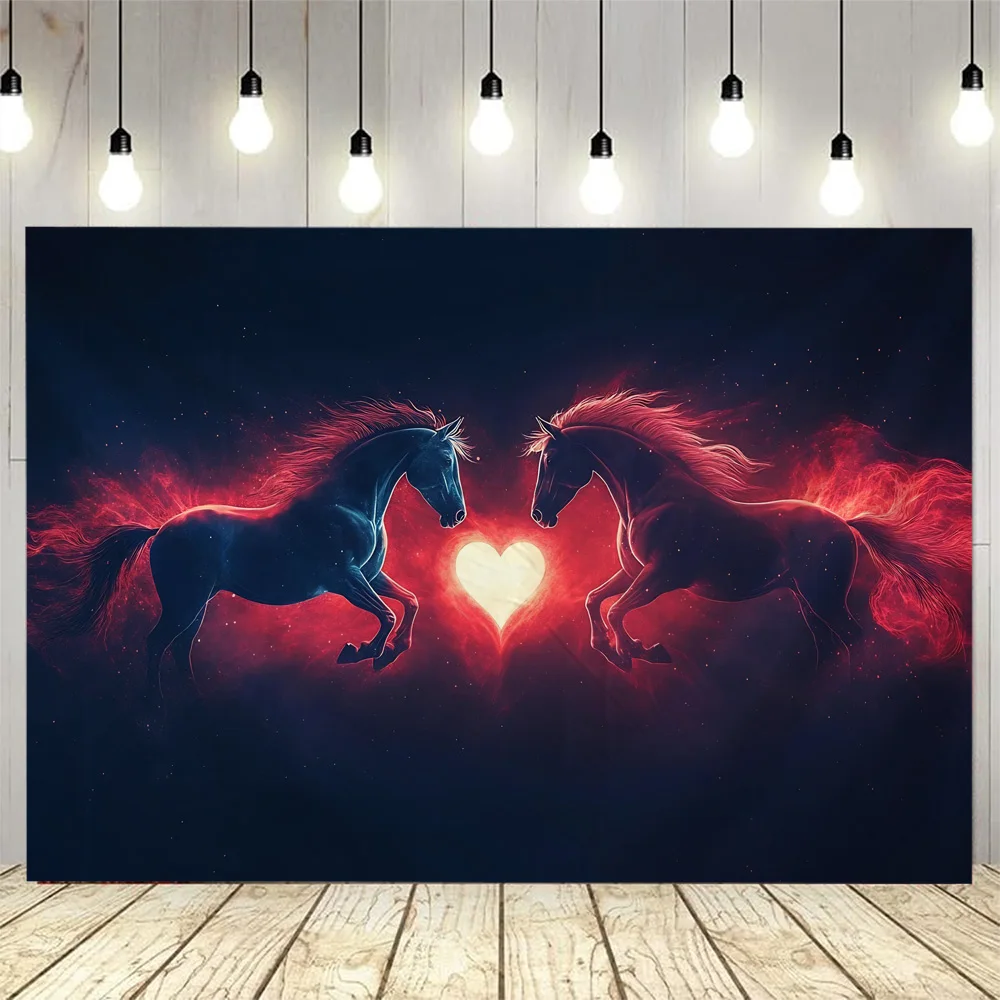 

Starry Sky Horse Tapestry Wall Hanging, Dreamy Animal Background Poster, Home Dormitory Studio Decoration Fabric Mural Blanket
