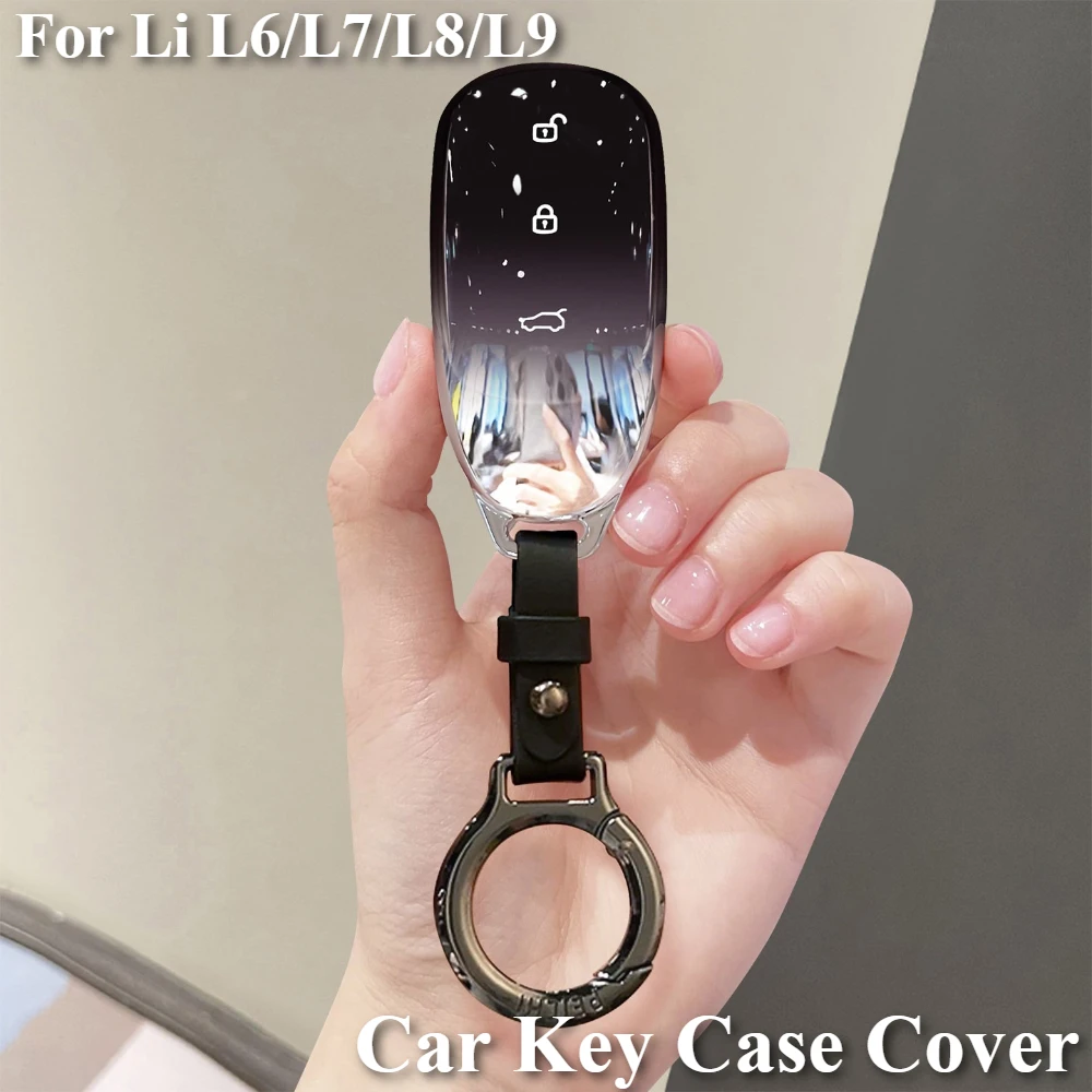 

For Li L6/L7/L8/L9 Car Key Case Cover Anti-drop Anti-scratch Remote Key Fob Protective Shell Car Accessories