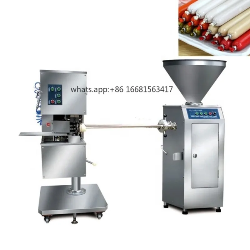 Factory Direct SalesAutomatic SZK-I Double Sealing And Clipping Machine With Sausage Stainless Sausage Clipper Sausage Productio