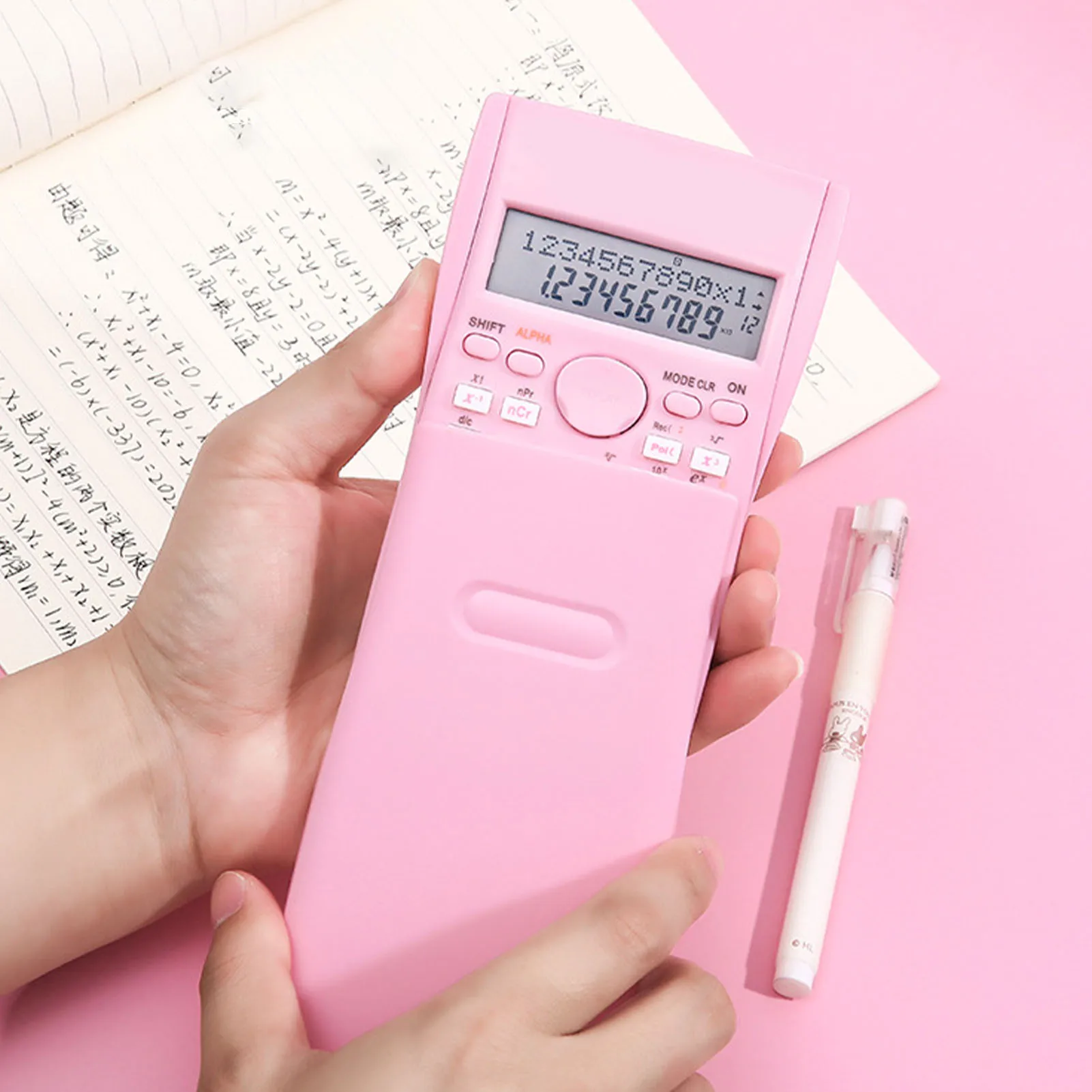 Scientific Calculator 12 Digit 240 Functions Multifunction Large Display Function Calculator with Sliding Hard Cover Calculators
