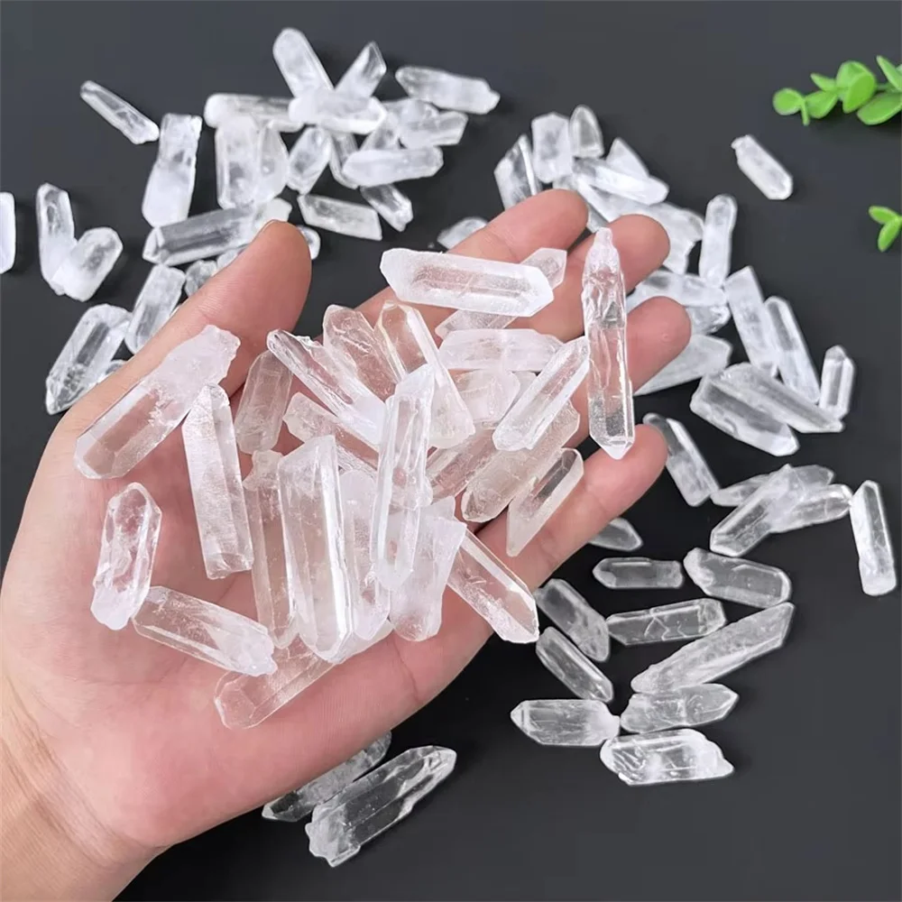 Natural high quality spiritual polished raw clear quartz crystal wands carvings white rough crystal points for meditation