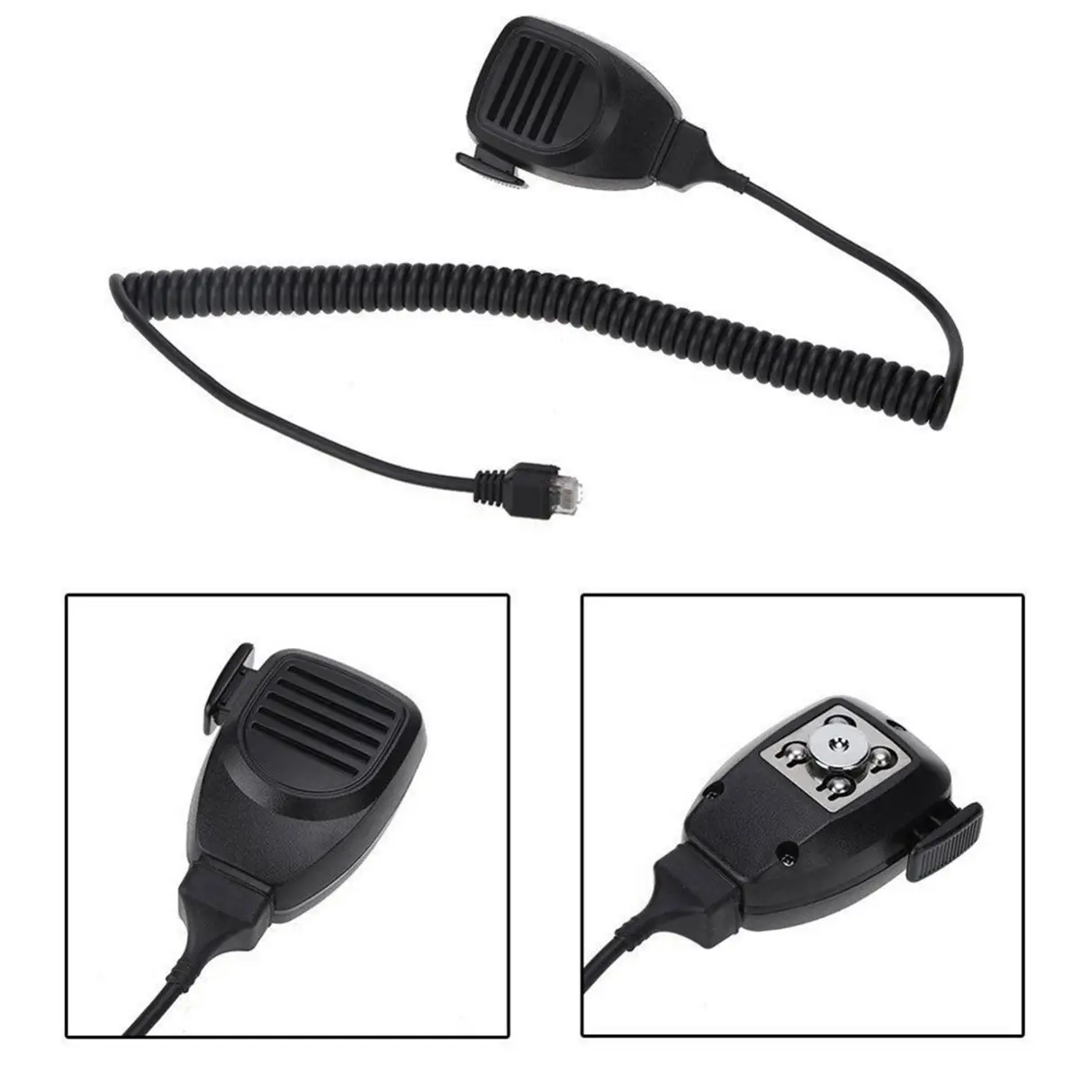 update. Walkie Talkie Microphone 8Pin Walkie Talkie Microphone RJ-45 Plug Speaker Microphone for KMC-30 TK-860 Radio Microphone