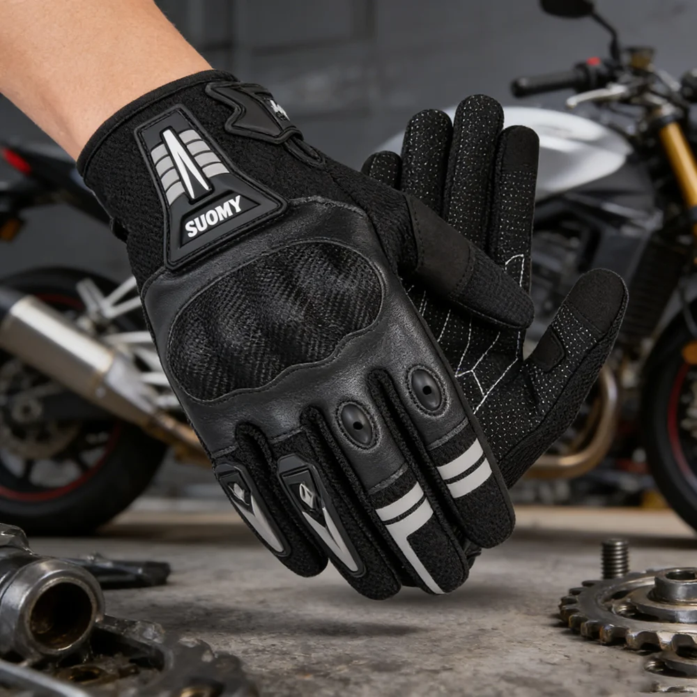 

Мотоциклетные перчатки SUOMY для мужчин, дышащие, с защитной оболочкой из ПВХ, для мотокросса, BMX, ATV, MTB, велоспорта.