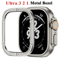 316L Stainless Steel Bezel For Apple Watch 49mm Ultra3 Protector Accessories For iWatch Ultra 2 1 49mm Metal Bump No Glass Film