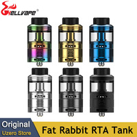 Original Hellvape Fat Rabbit RTA Tank 5.5ML Atomizer Single & Dual Coils Postless Building Deck E Cigarette Atomizer