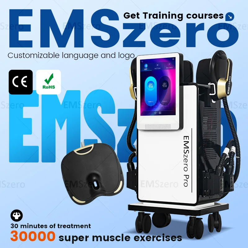 

EMSzero Pro EMS Neo Electromagnetic Muscle Stimulator Hiemt Ultra Body Sculpt Professional EMSzero rf Body Contouring 5 handles