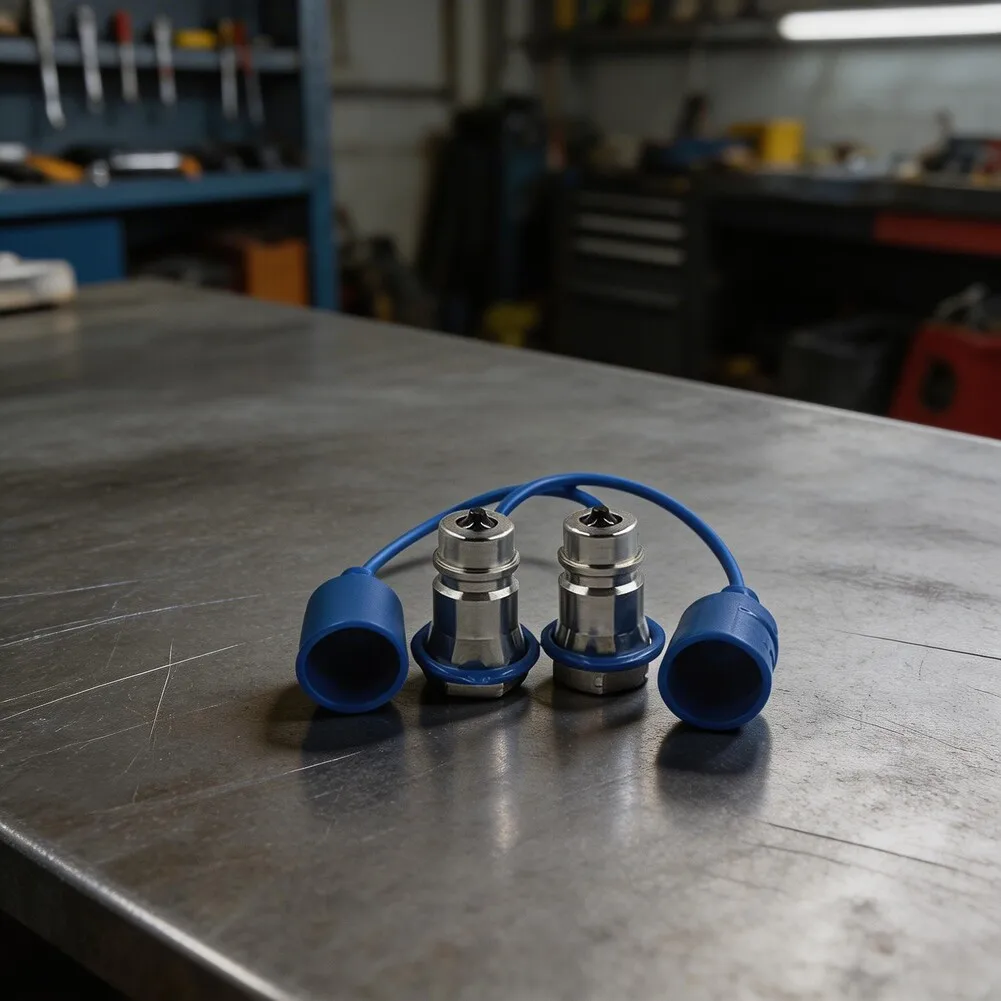 Hydraulic Quick Connect Coupler Hydraulic Coupler Quick Disconnect 1 2 NPT Coupler Leak-proof Design Ball-locking Mechanism