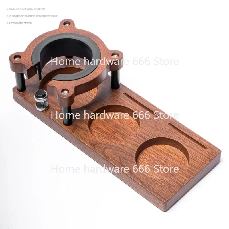 

51/53/58mm Universal Wooden Coffee Tamper Station Base Tamper Holder Espresso Tamper Mat Non Slip for Coffee Barista Tool