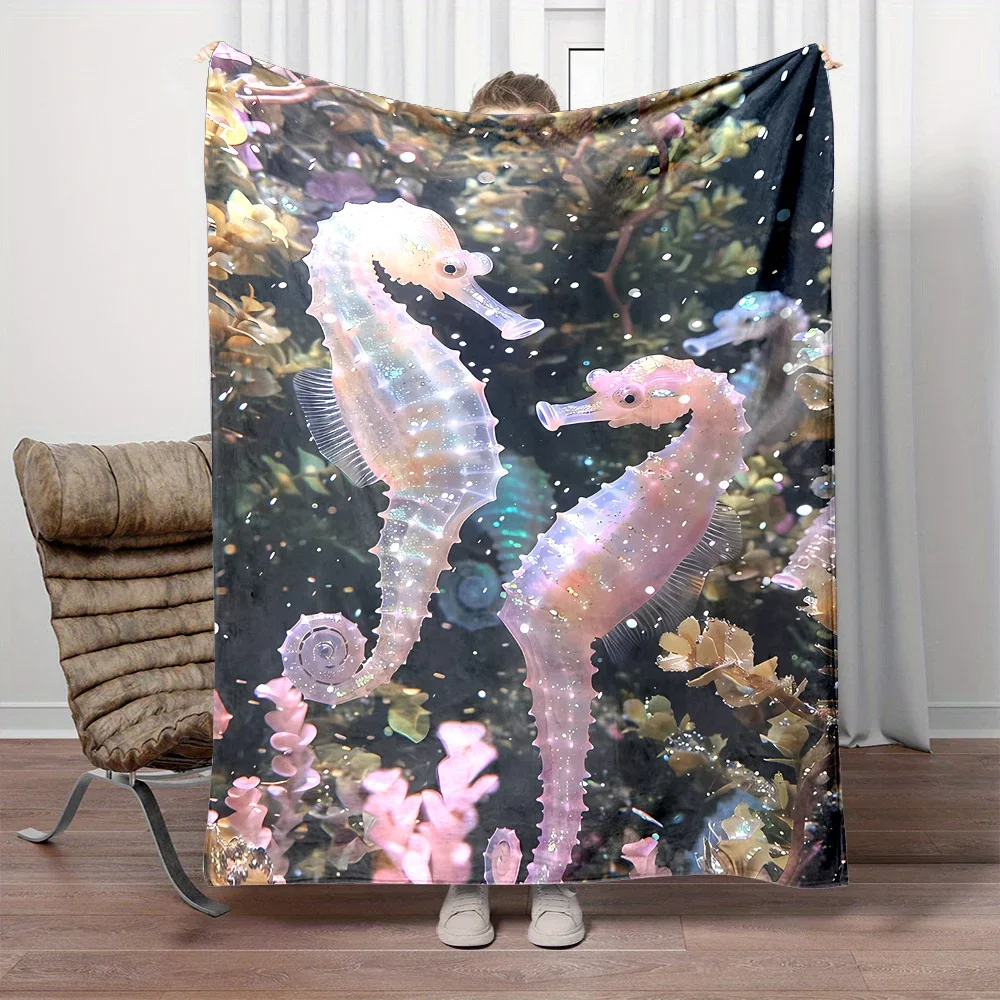 Stunning Mermaid Tail Throw Blanket Ocean Life Fantasy Beach Decor Cozy Gift for Girls