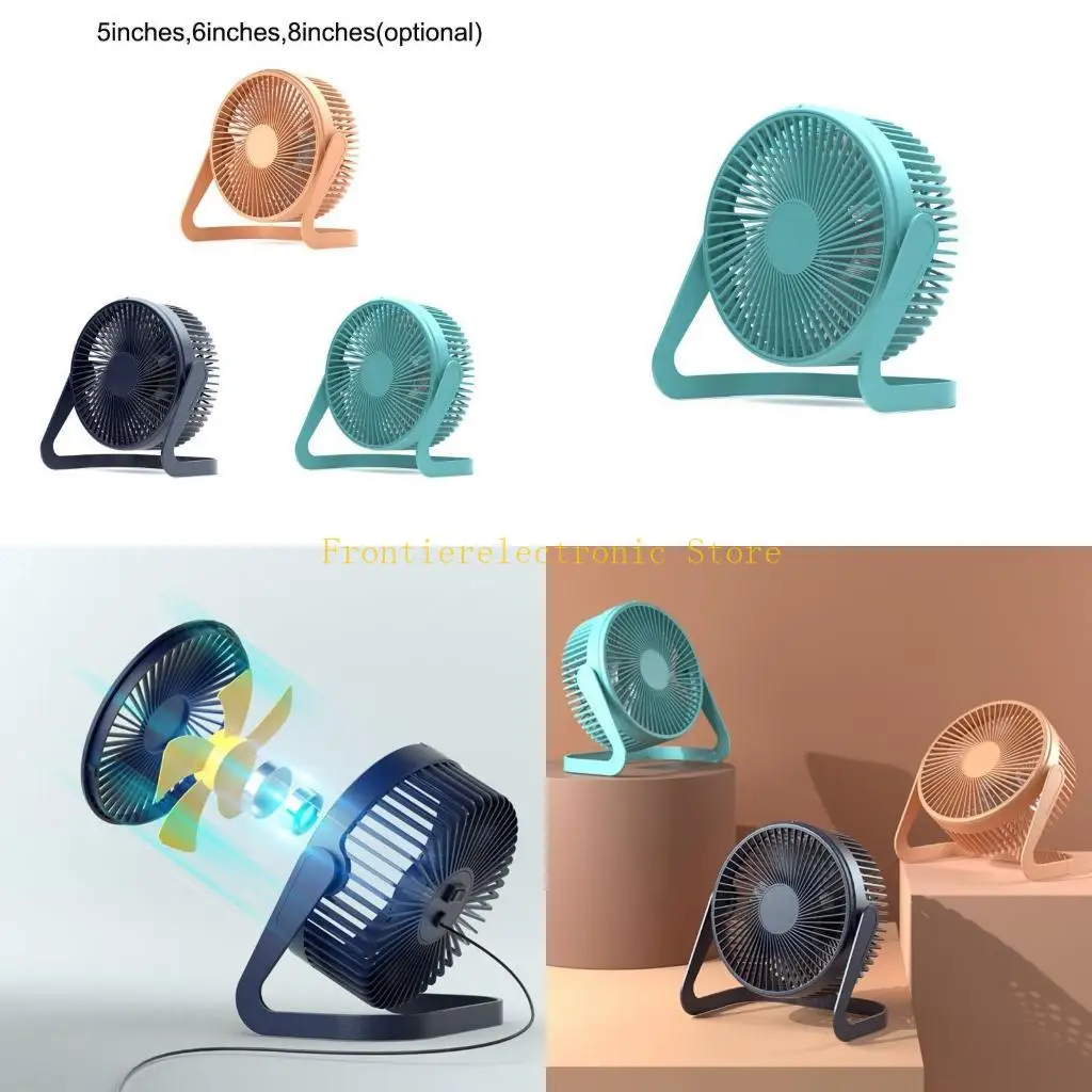 

G8DB Бесшумный охлаждающий вентилятор для дома, общежития, офиса, школы, сильный ветер, USB-настольный вентилятор