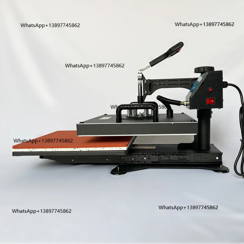 Peiqi-máquina de transferencia de calor 5 en 1, equipo de transferencia de calor con cabezal móvil, máquina de impresión de ropa y camisetas, prensa