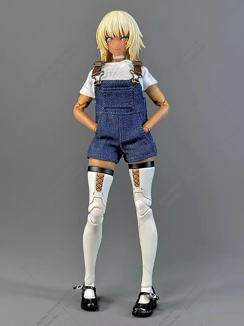 1/12 масштаб, модная классическая тонкая футболка с ремешком, джинсовые шорты, комплект для 6 дюймов, фигурка Романски, экшн-фигурка, тело